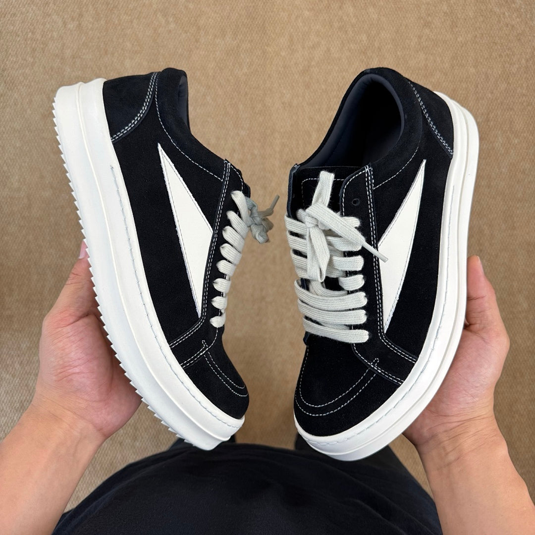 Rick Owens DRKSHDW Abstract Low Sneaker Black Milk