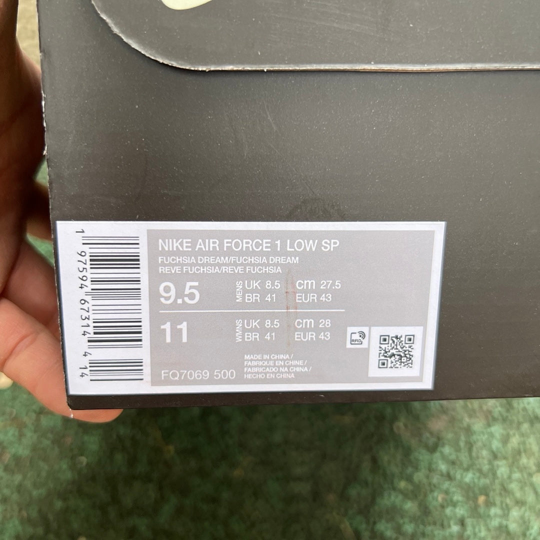 Supreme x Nike Air Force 1 Low Shocking Pink CU9225-600