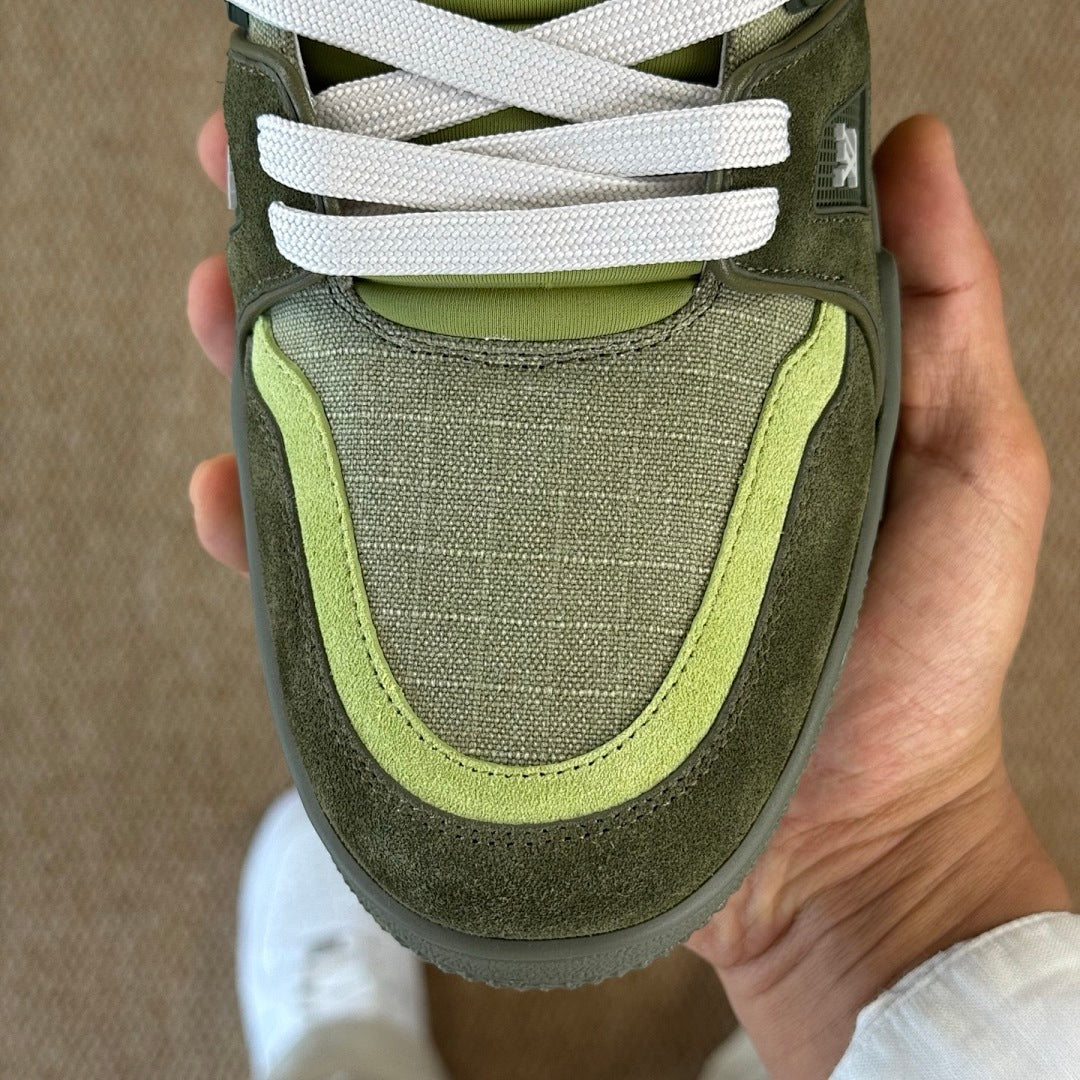 Louis Vuitton LV Trainer Sneaker Khaki Green 1A9Z6L