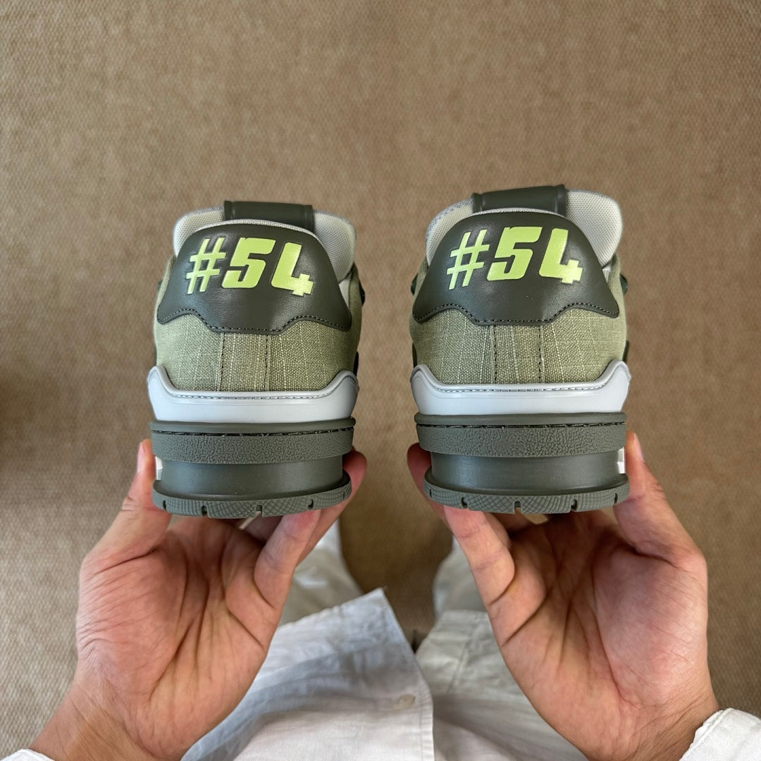 Louis Vuitton LV Trainer Sneaker Khaki Green 1A9Z6L