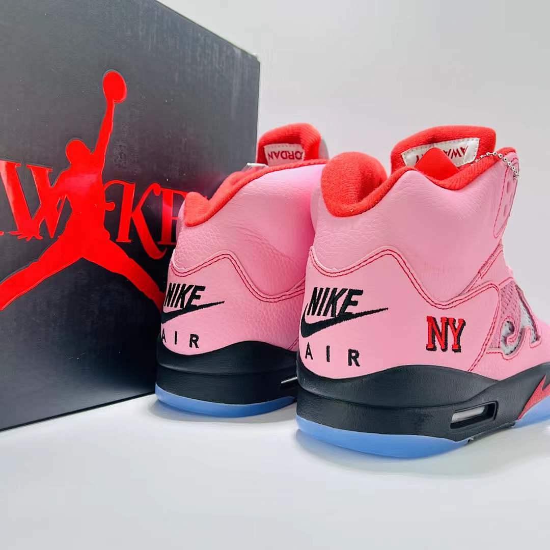 Awake NY x Air Jordan 5 Retro SP Pink Sneakers FN7778-650