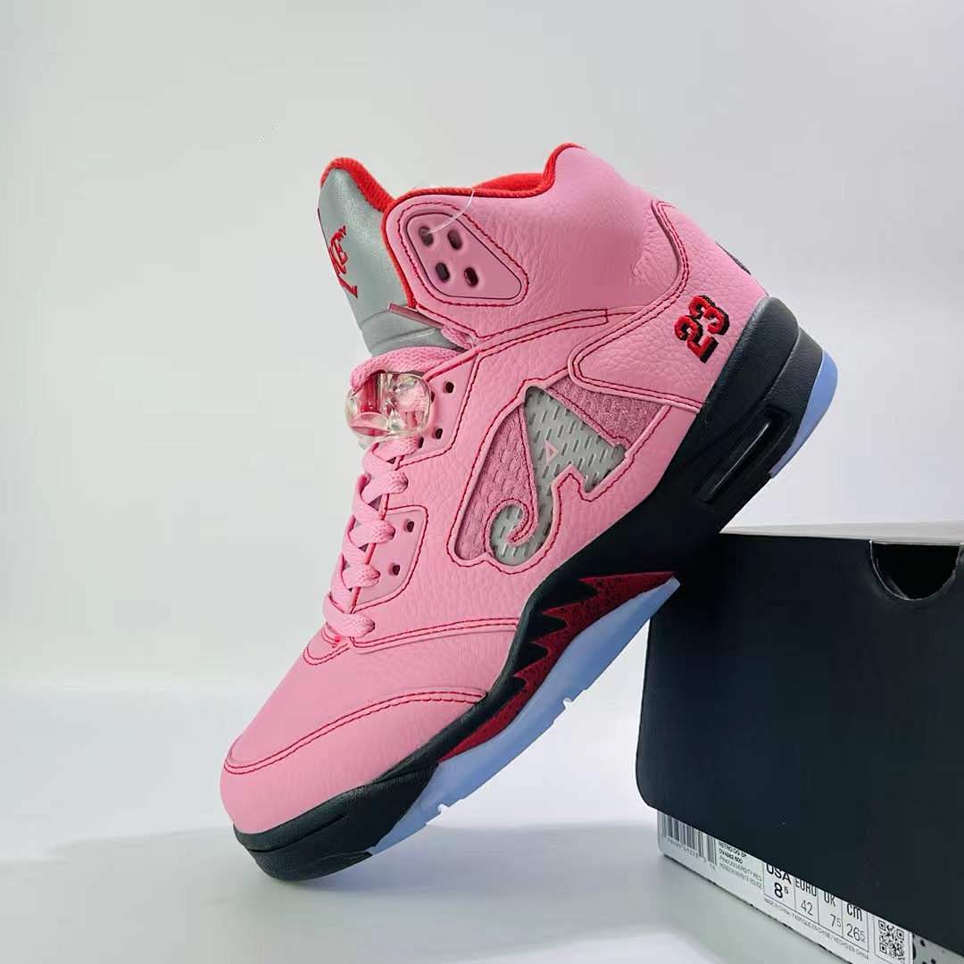 Awake NY x Air Jordan 5 Retro SP Pink Sneakers FN7778-650