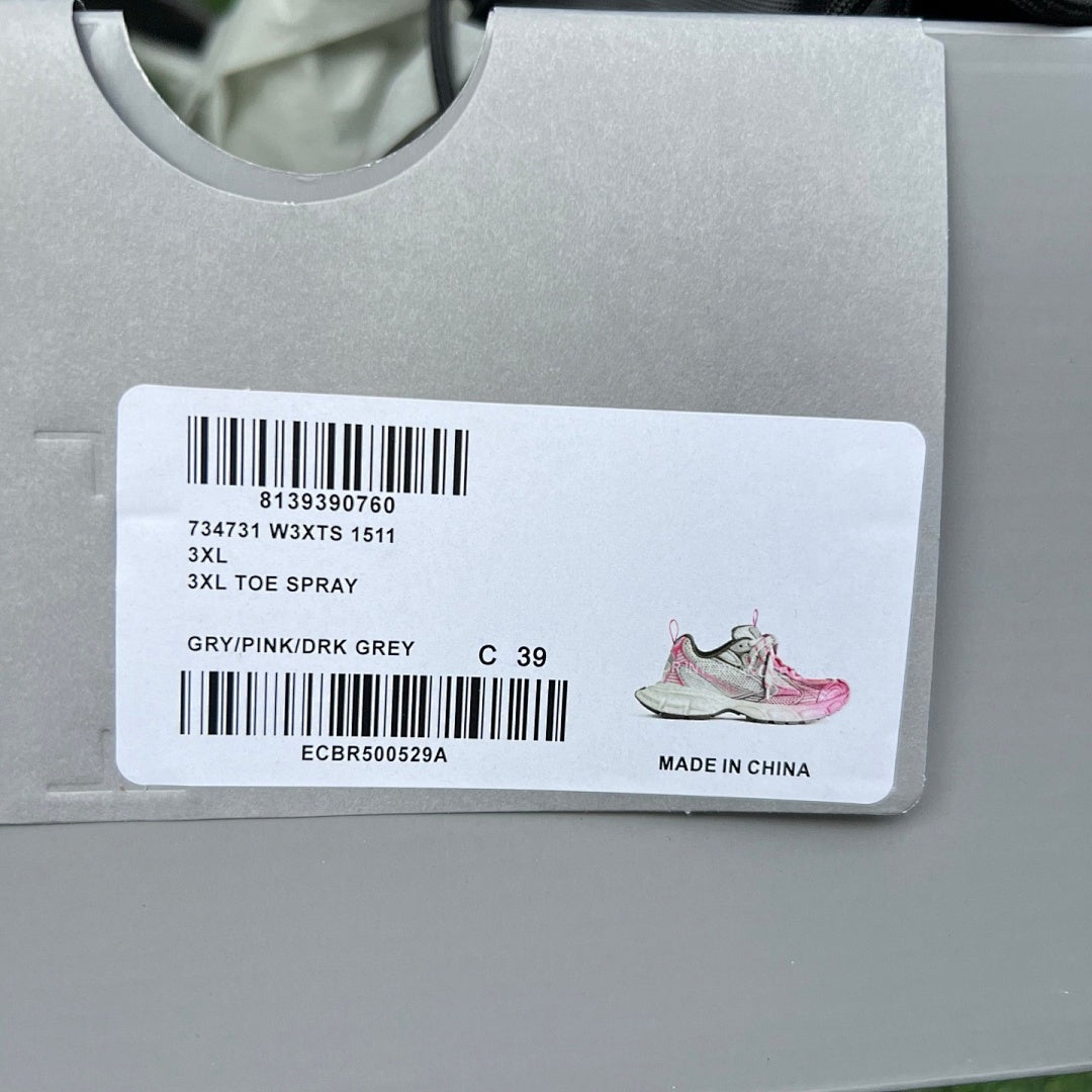 Balenciaga Runner Sneakers Pink Grey