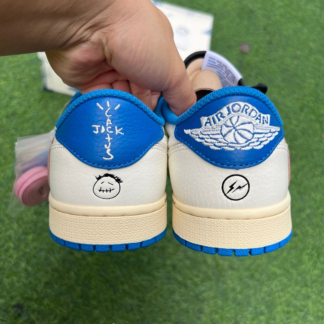 Travis Scott x fragment design x Air Jordan 1 Low OG Military Blue DM7866-140