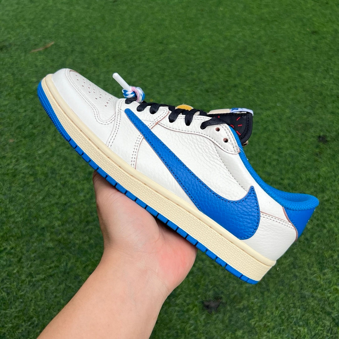 Travis Scott x fragment design x Air Jordan 1 Low OG Military Blue DM7866-140
