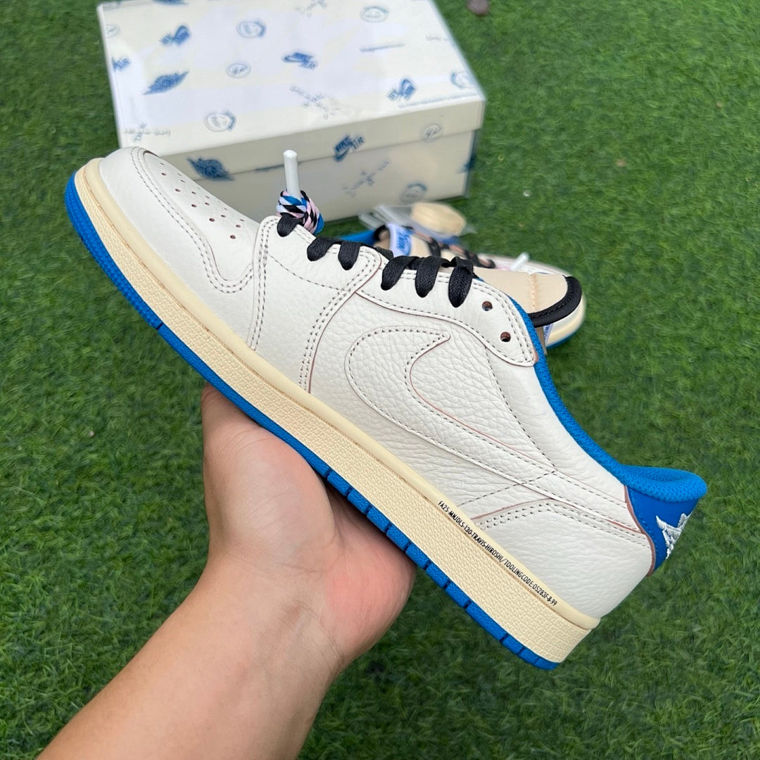 Travis Scott x fragment design x Air Jordan 1 Low OG Military Blue DM7866-140