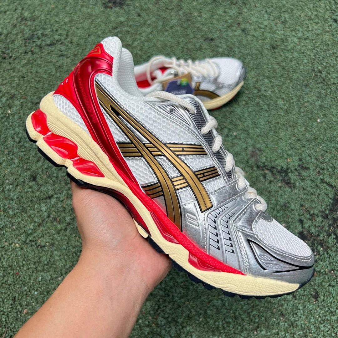 ASICS GEL-Kayano 14 Pure Silver Classic Red 1201A019-020
