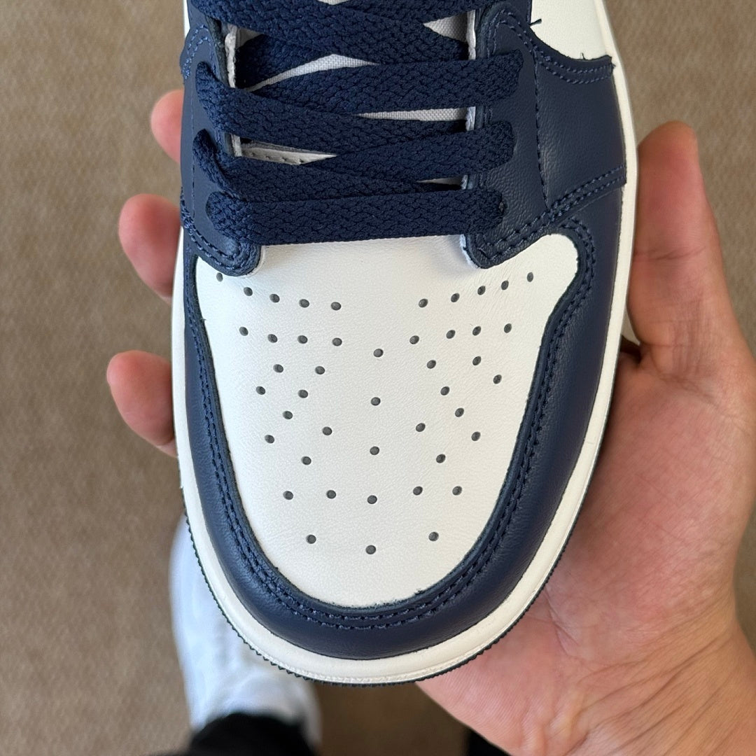 Air Jordan 1 Low Midnight Navy University Blue White 553558-142