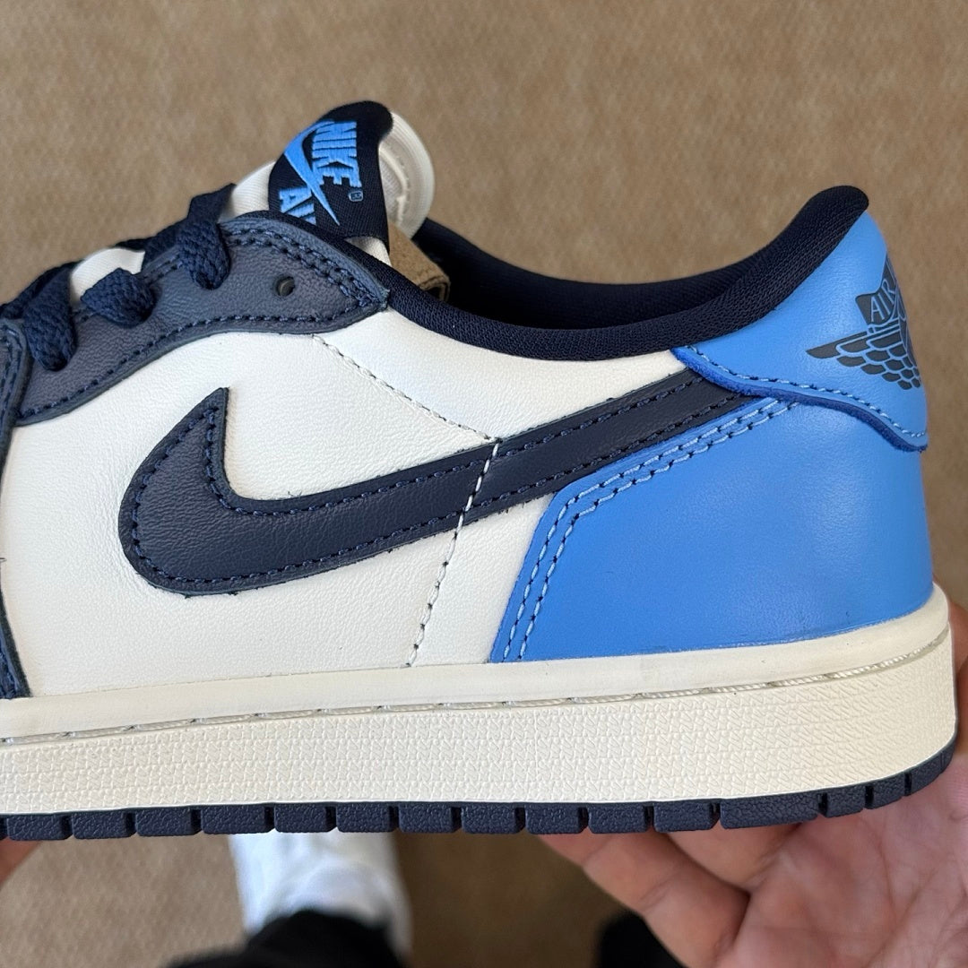 Air Jordan 1 Low Midnight Navy University Blue White 553558-142