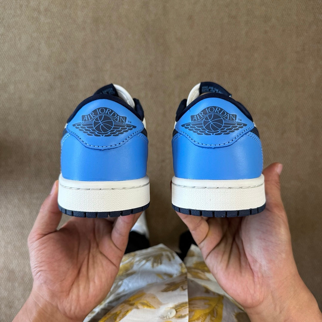 Air Jordan 1 Low Midnight Navy University Blue White 553558-142