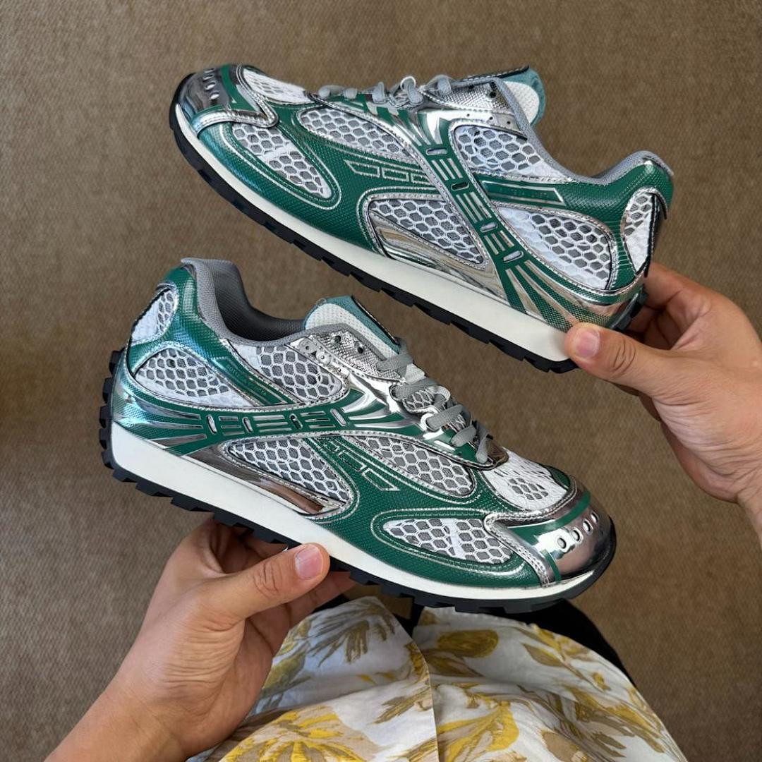Balenciaga 3XL Trainer Metallic Green Silver