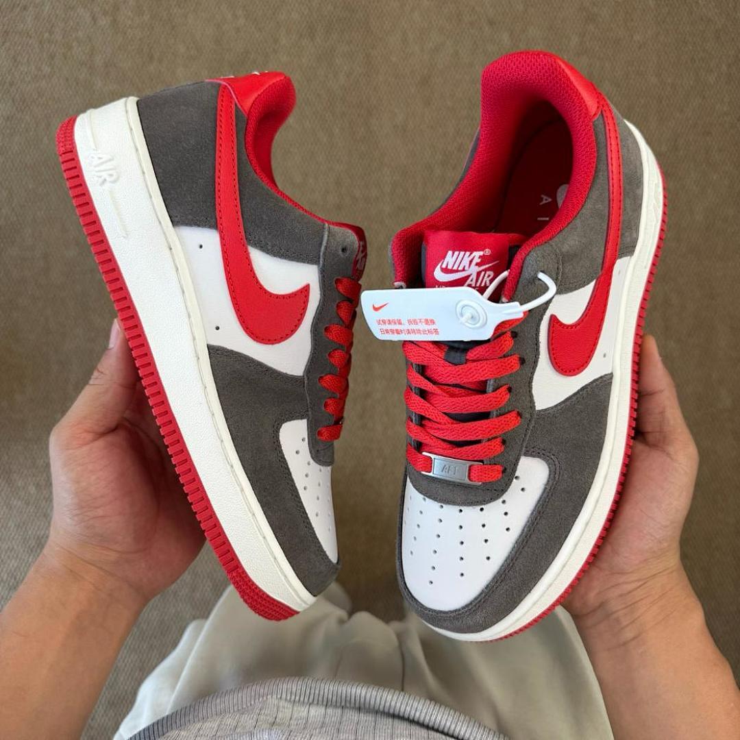 Nike Air Force 1 Low White Cool Grey University Red