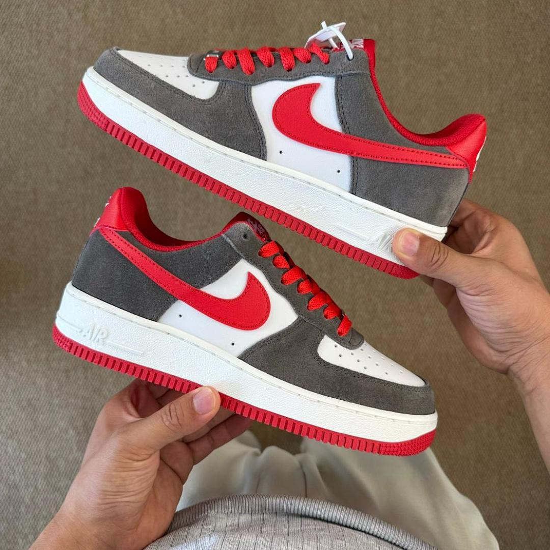 Nike Air Force 1 Low White Cool Grey University Red