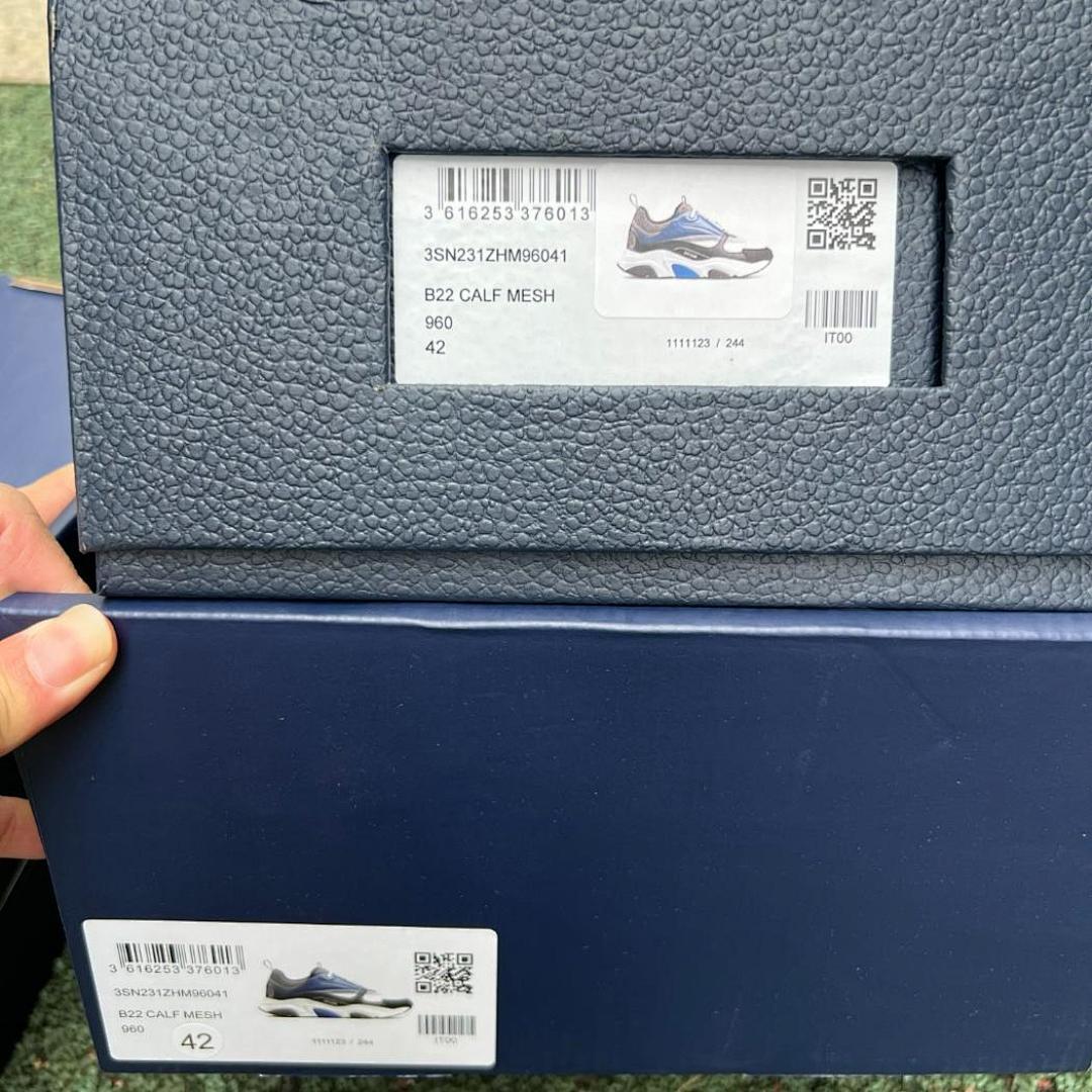 Dior B22 Sneaker Navy Blue White Black Grey