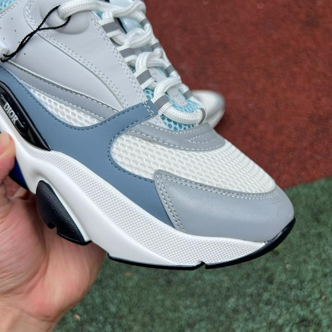 Dior B22 Sneaker White Grey Blue
