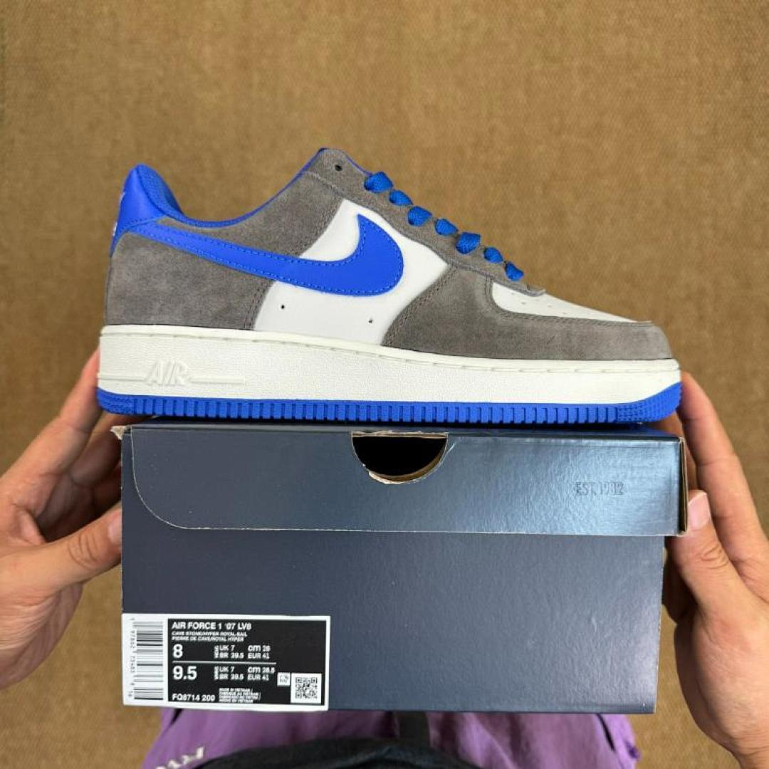 Nike Air Force 1 Low Wolf Grey Game Royal White