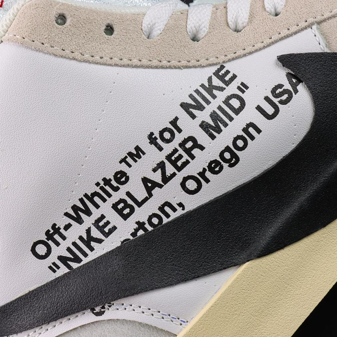 Off-White x Nike Blazer Mid "The Ten" White/Black-Muslin AA3832-100