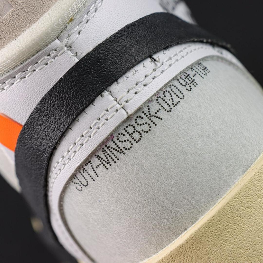 Off-White x Nike Blazer Mid "The Ten" White/Black-Muslin AA3832-100