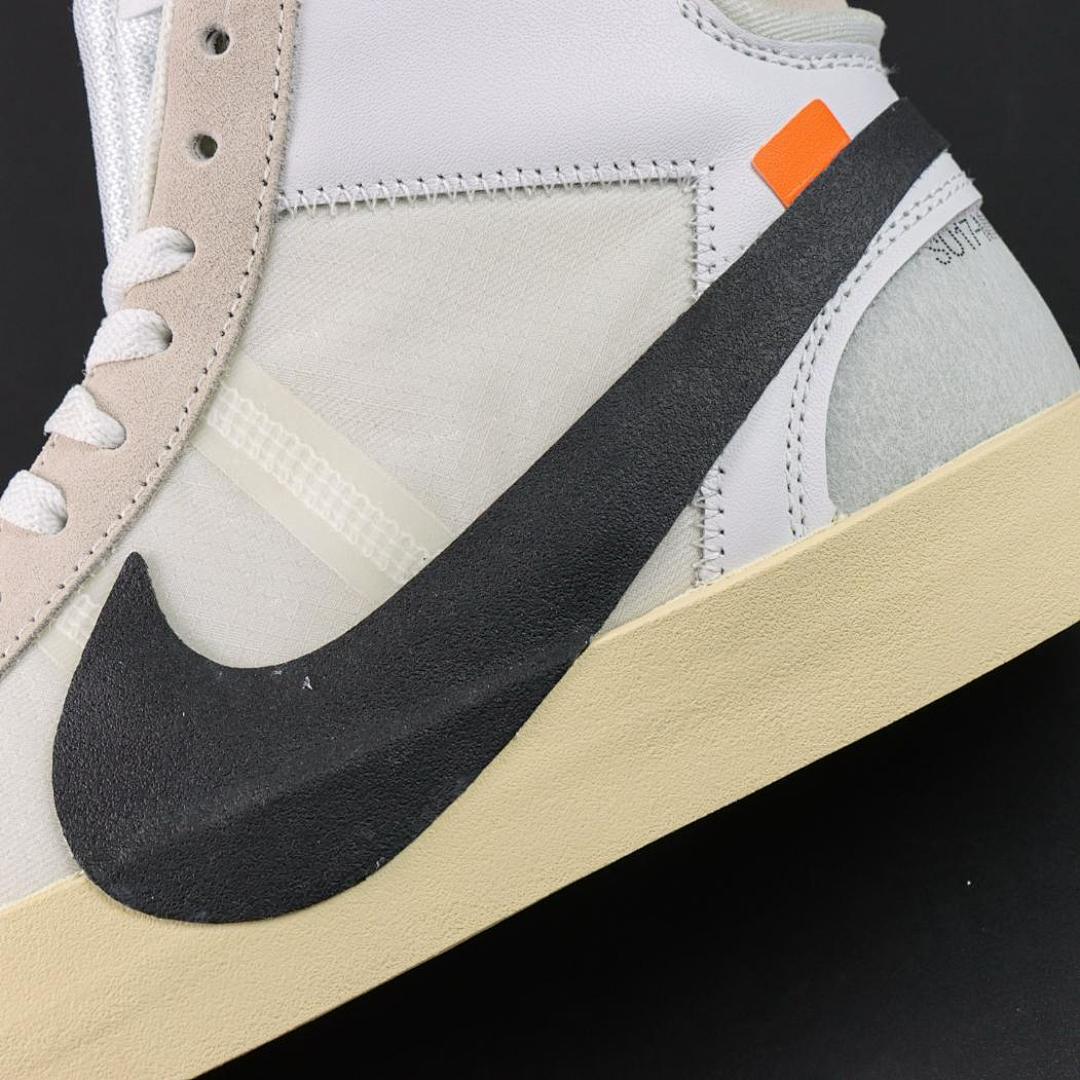 Off-White x Nike Blazer Mid "The Ten" White/Black-Muslin AA3832-100