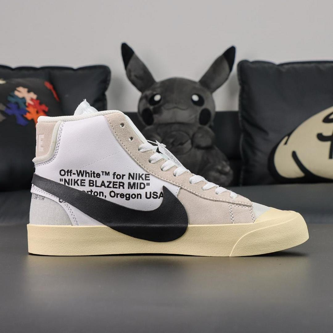 Off-White x Nike Blazer Mid "The Ten" White/Black-Muslin AA3832-100