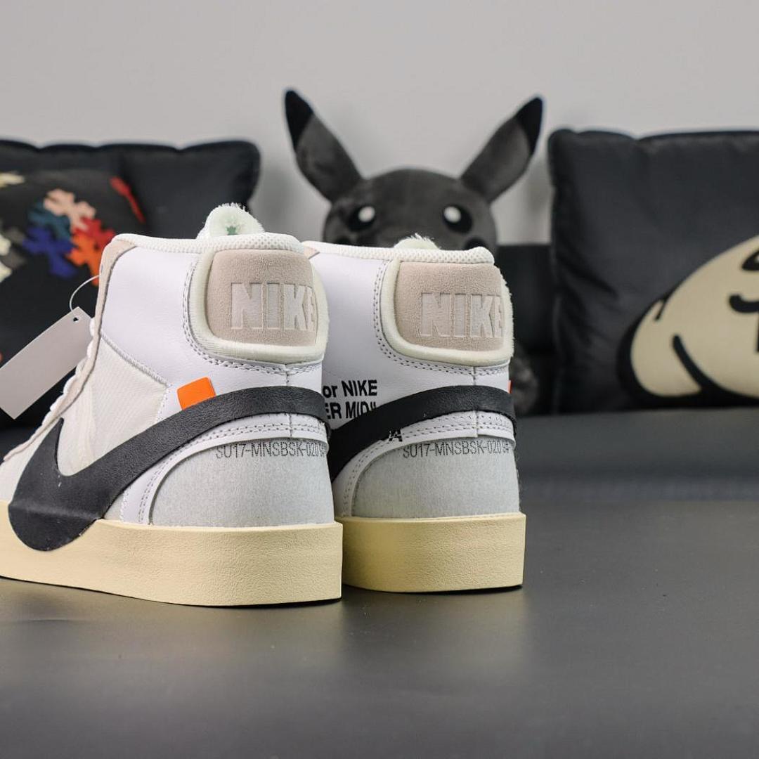 Off-White x Nike Blazer Mid "The Ten" White/Black-Muslin AA3832-100
