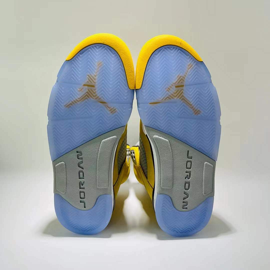 Nike Air Jordan 5 Retro Lightning DD0587-700 Men's Yellow Grey Black Sneakers AJ5 Basketball Shoes