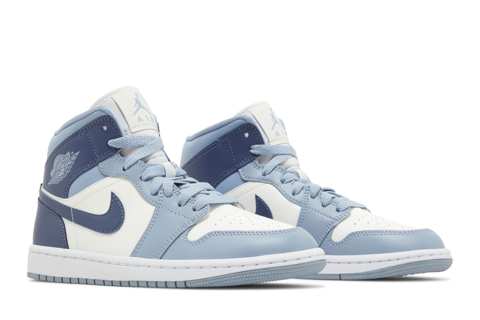 ( Women ) Air Jordan 1 Mid 'Sail Diffused Blue' BQ6472-140