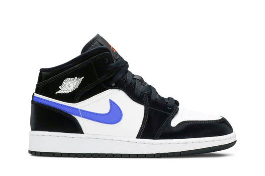 ( Grade School ) Air Jordan 1 Mid 'Black Racer Blue' 554725-084