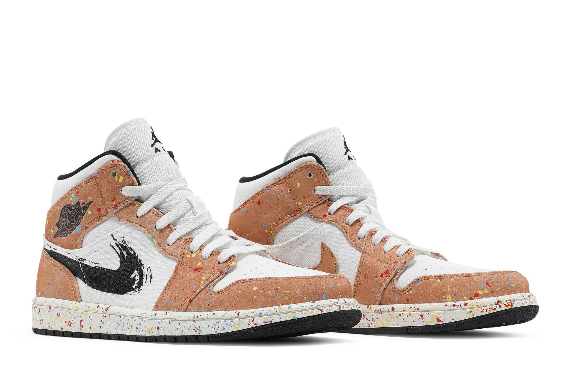 Air Jordan 1 Mid SE 'Brushstroke Paint Splatter' DA8005-100