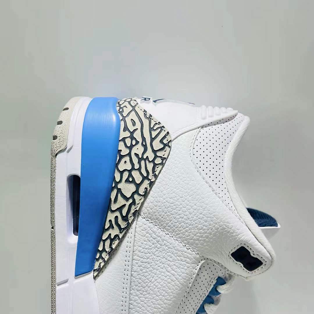 Air Jordan 3 Retro UNC University Blue White Tech Grey Sneakers Shoes CT8532-104