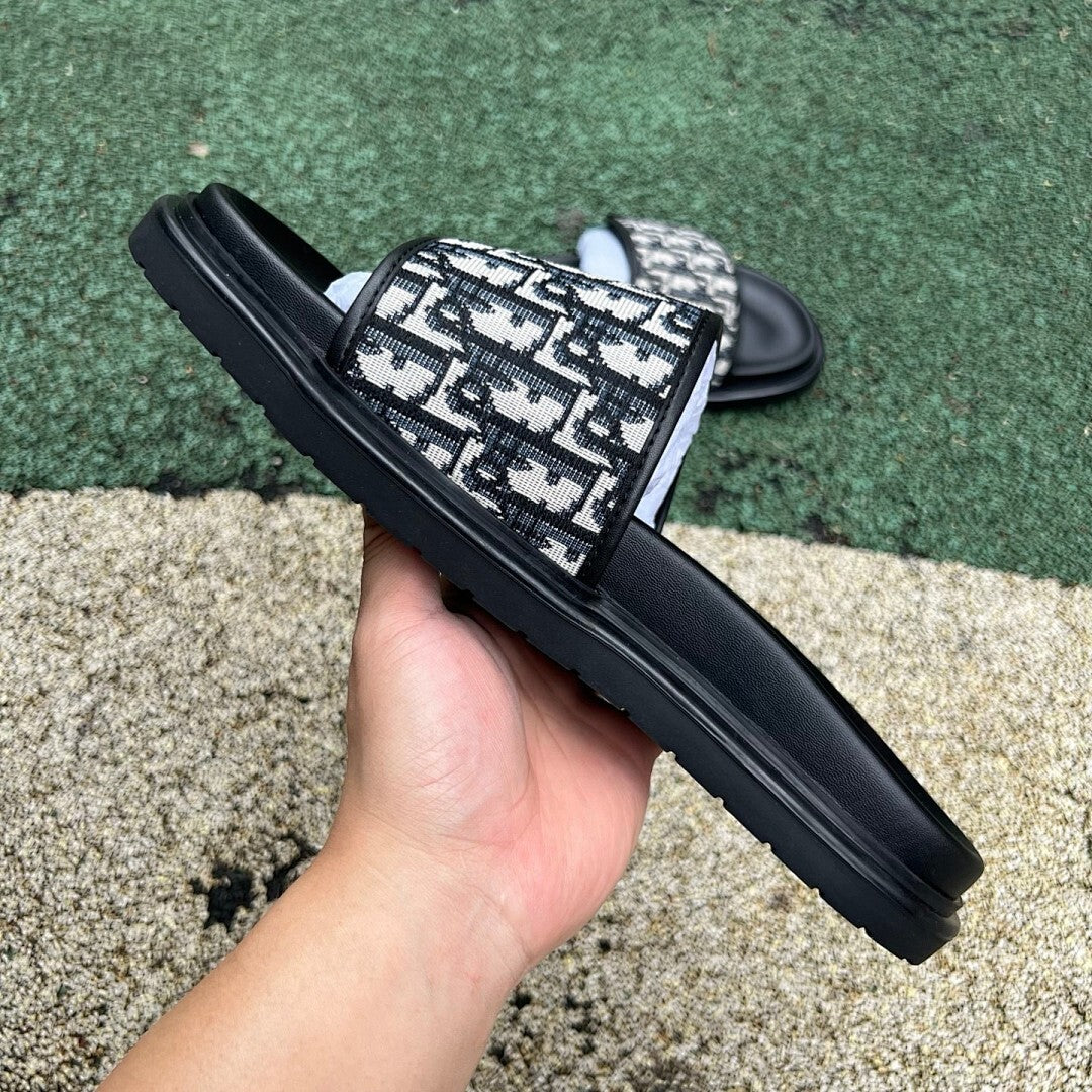 Dior Act Sandal Black Dior Oblique Jacquard 3SA103ZCD_H961