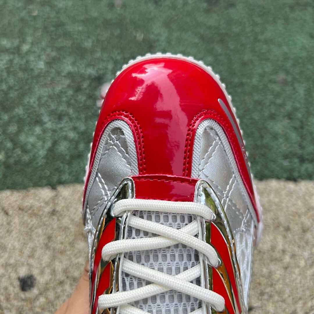 ONMAX Lucky Clover X Series Red Silver White Athletic Running Shoes
