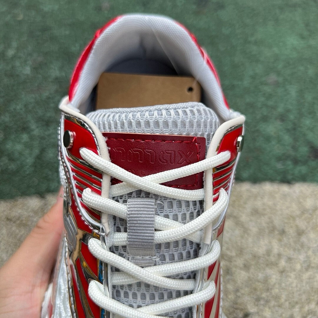 ONMAX Lucky Clover X Series Red Silver White Athletic Running Shoes