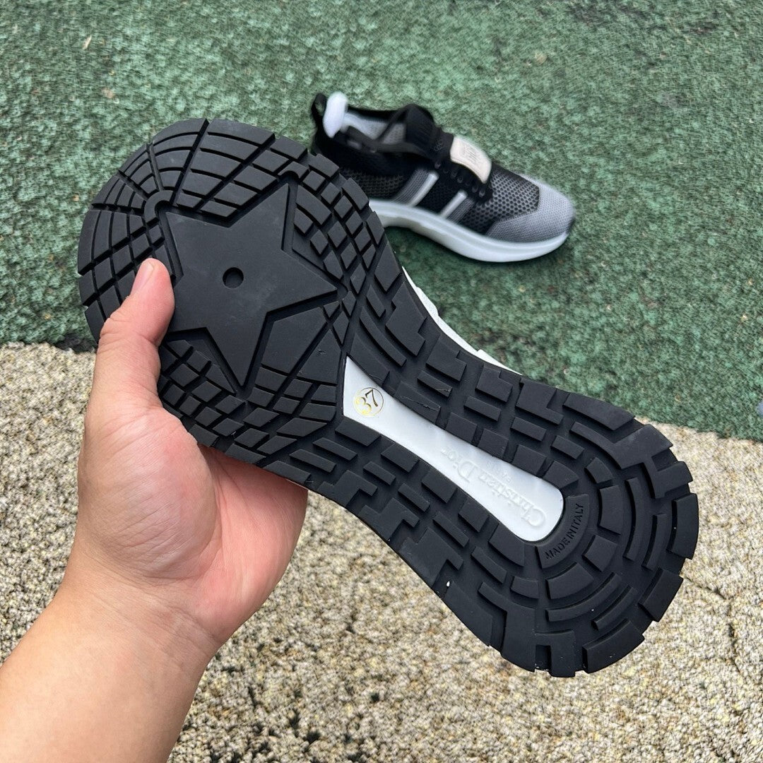 Christian Dior Black White Knitted Trainers