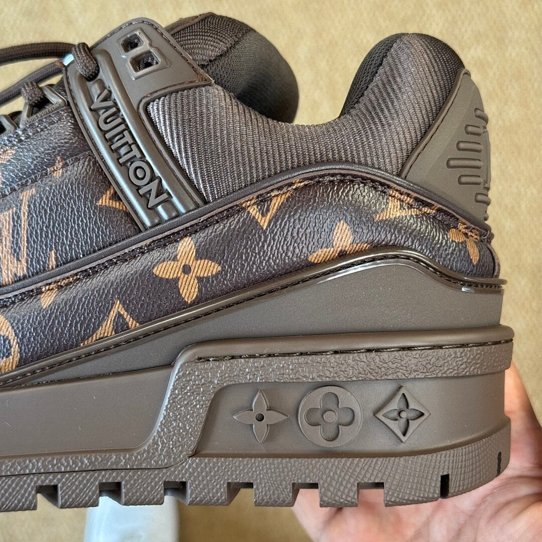 Louis Vuitton LV Trainer Sneaker Monogram Canvas Brown 1A8Z5U