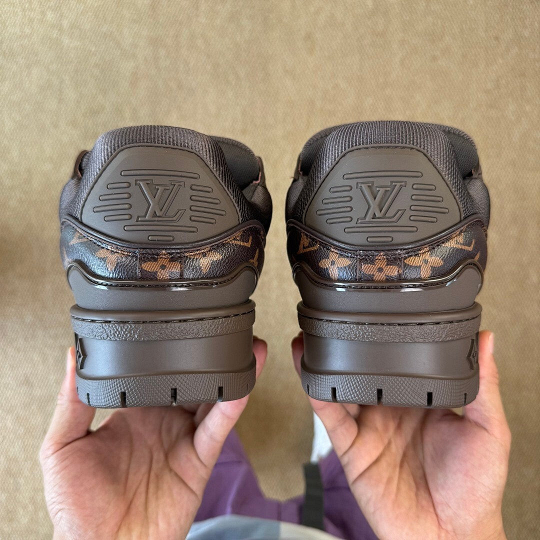 Louis Vuitton LV Trainer Sneaker Monogram Canvas Brown 1A8Z5U