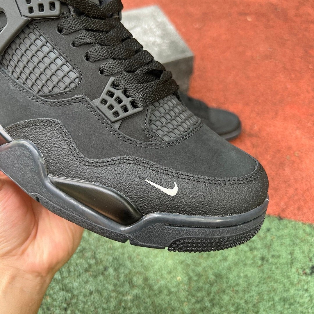 Air Jordan 4 Black Mini Swoosh
