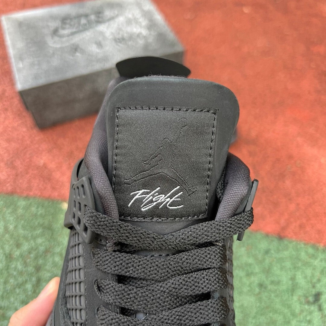 Air Jordan 4 Black Mini Swoosh