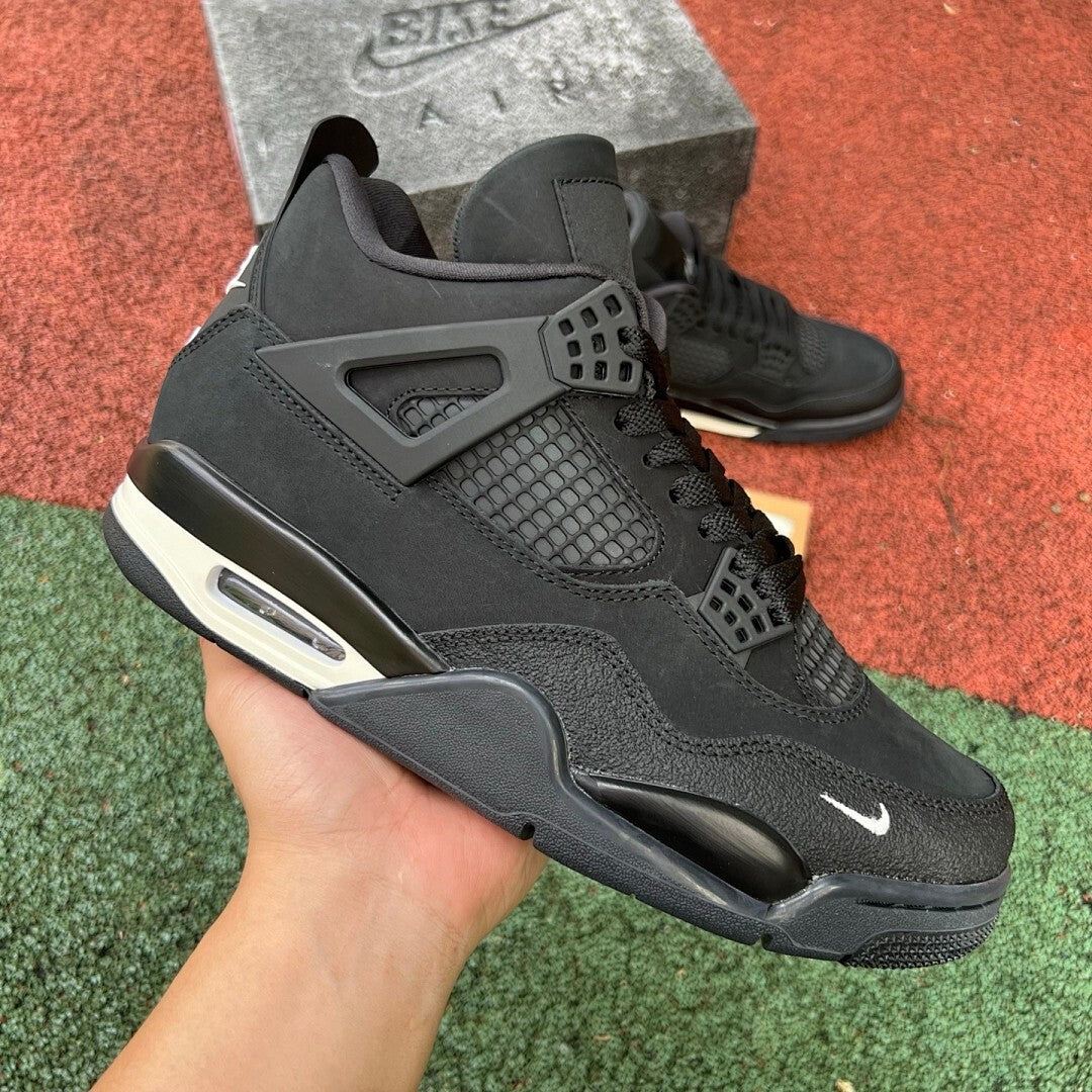 Air Jordan 4 Black Mini Swoosh