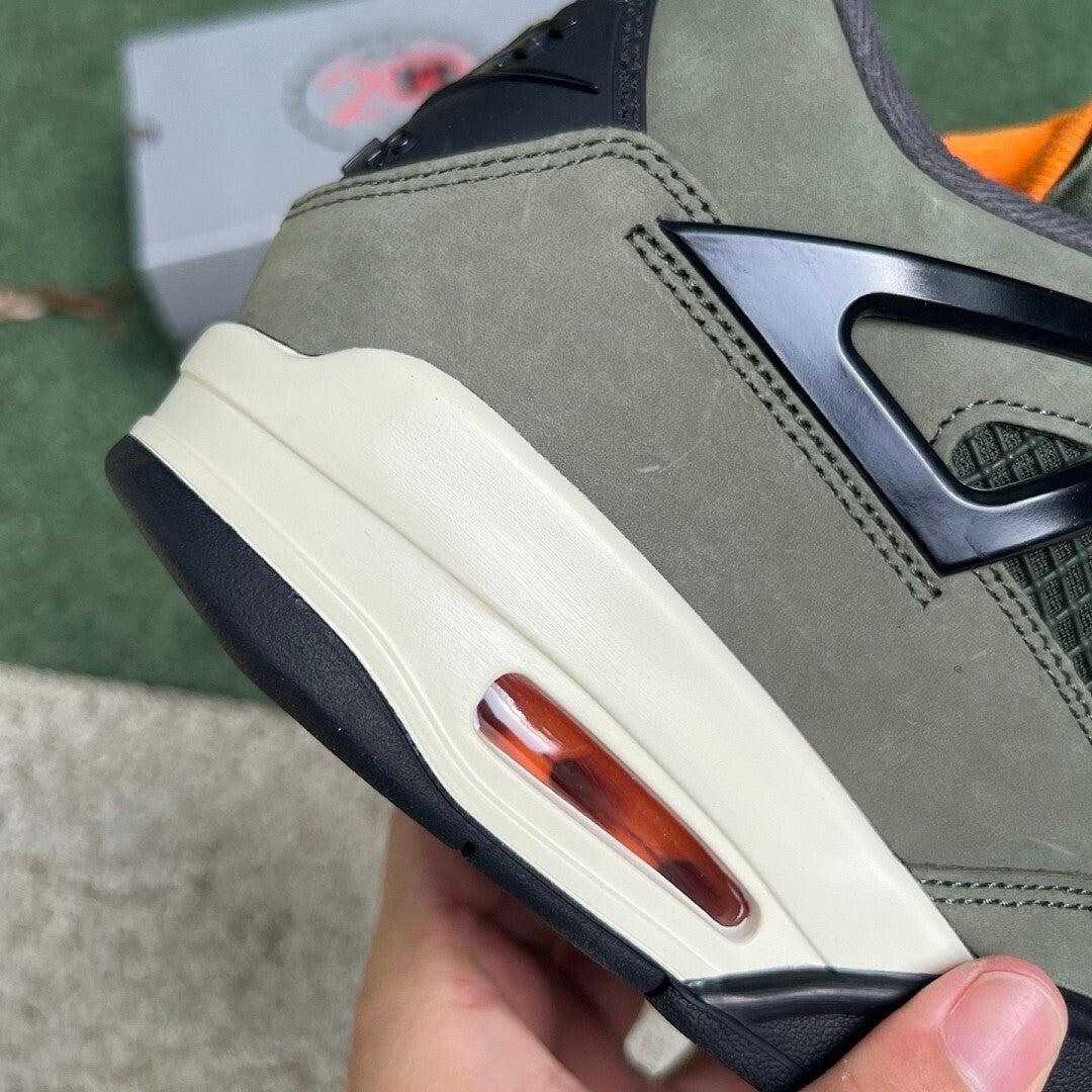 Air Jordan 4 Retro UNDEFEATED Olive Black Orange 312255-241
