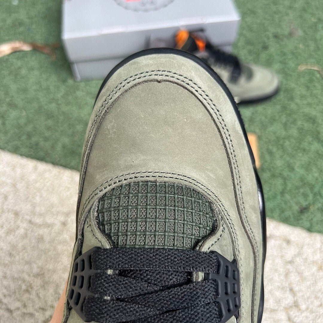 Air Jordan 4 Retro UNDEFEATED Olive Black Orange 312255-241