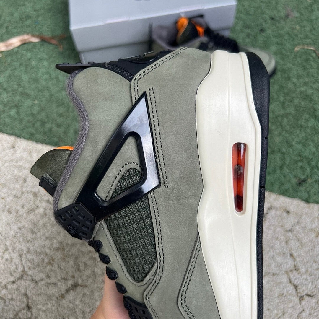 Air Jordan 4 Retro UNDEFEATED Olive Black Orange 312255-241