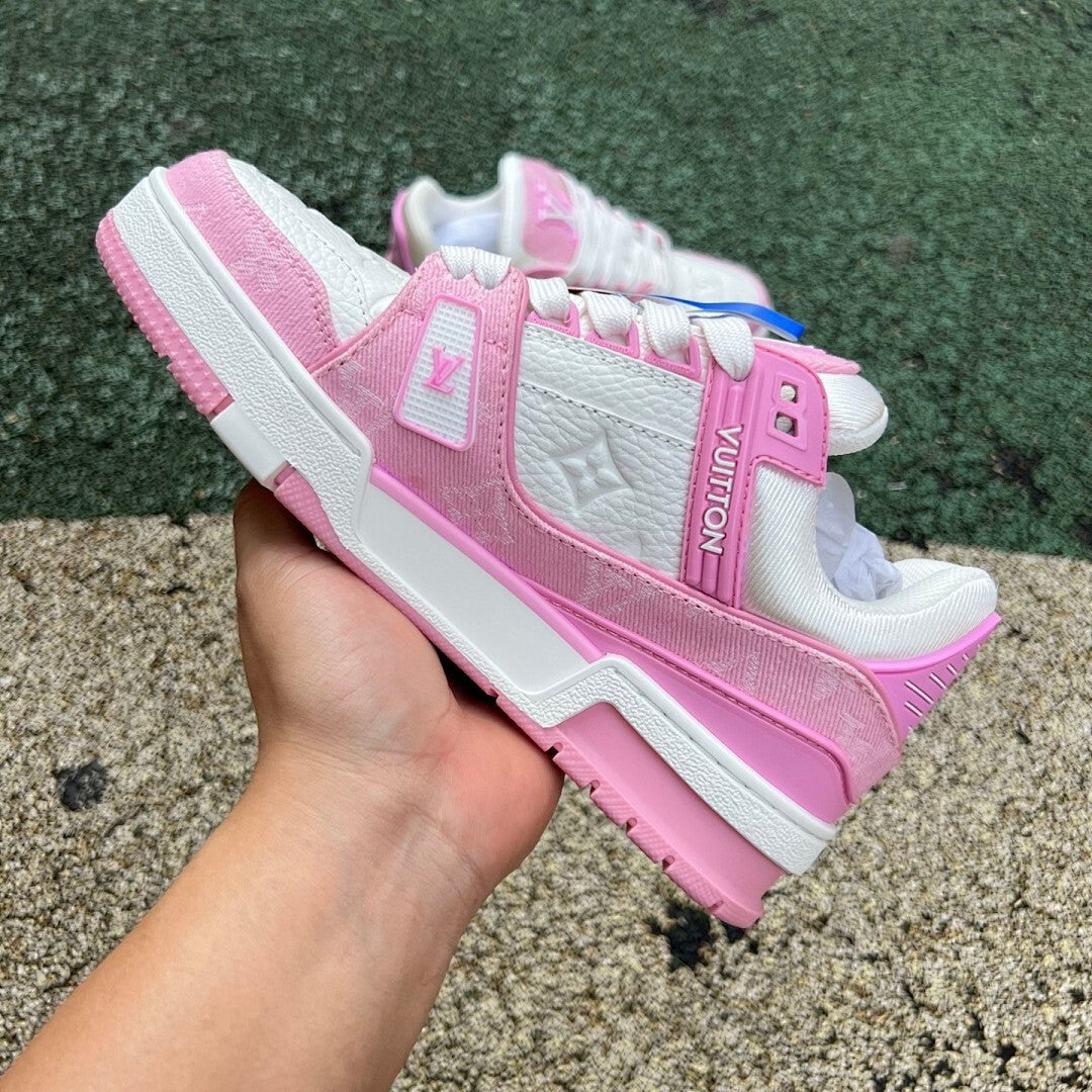 Louis Vuitton LV Trainer Sneaker Pink Monogram