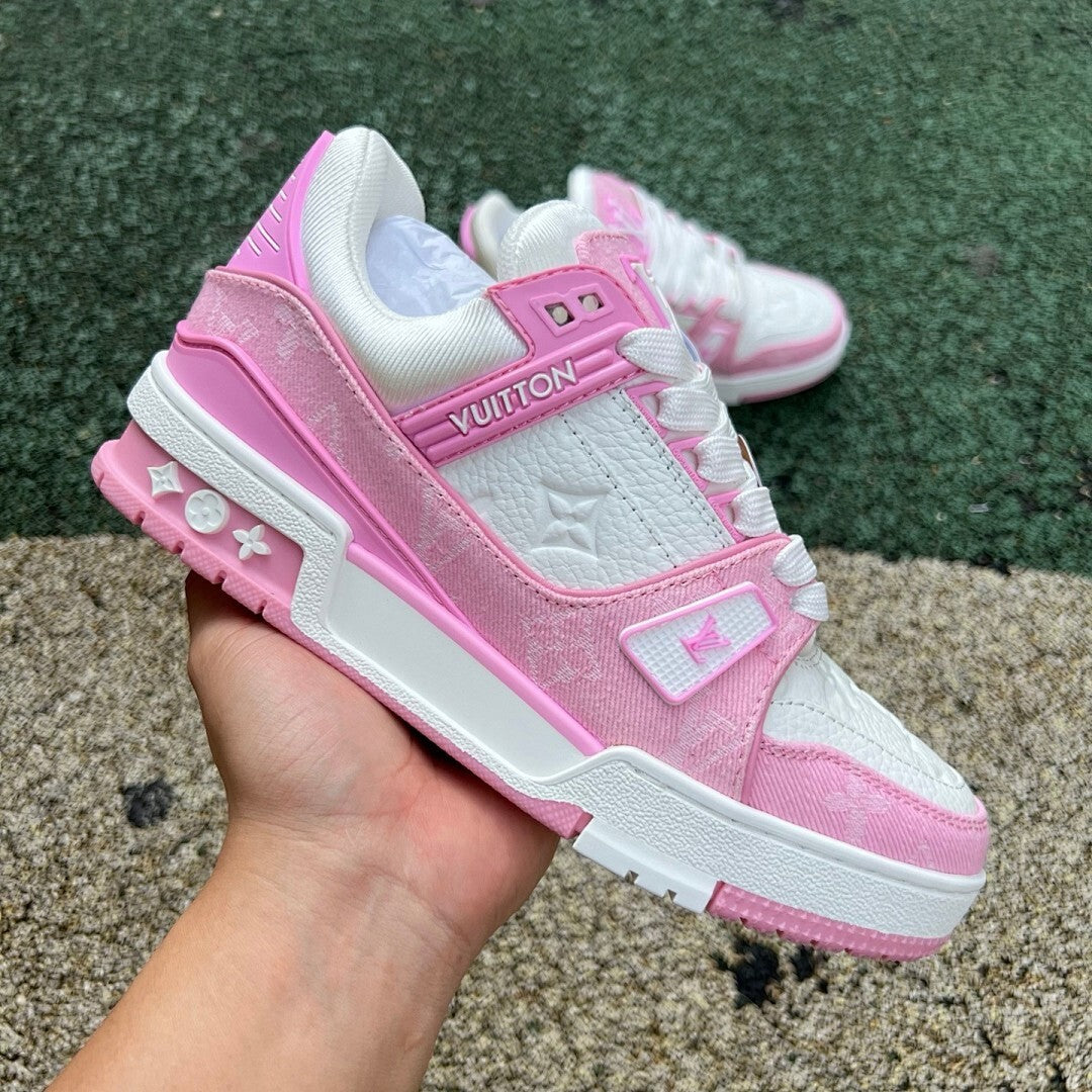 Louis Vuitton LV Trainer Sneaker Pink Monogram