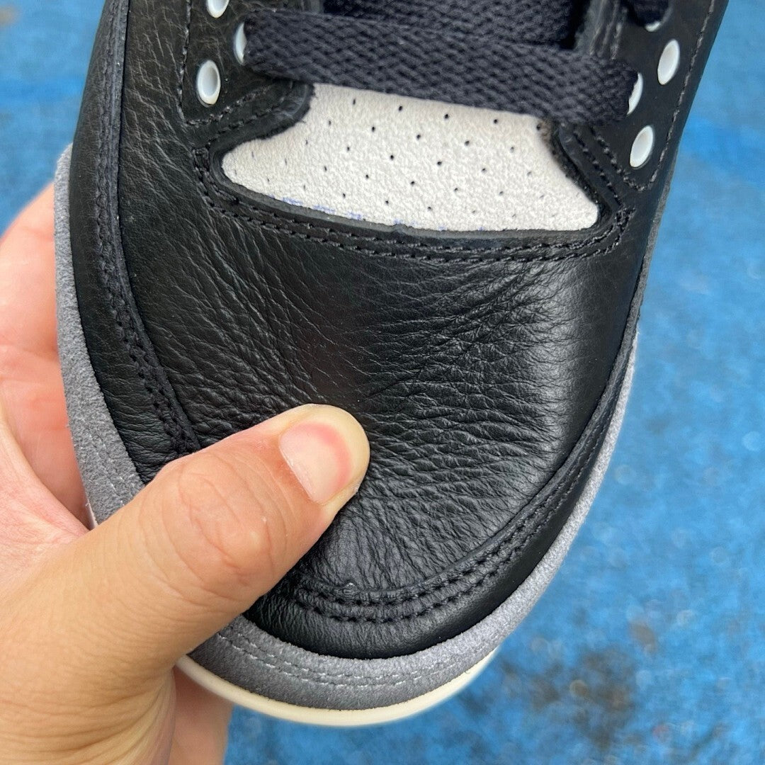 Air Jordan 3 Retro Black Cement Blue Sail