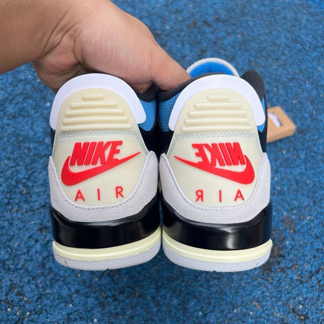 Air Jordan 3 Retro Black Cement Blue Sail