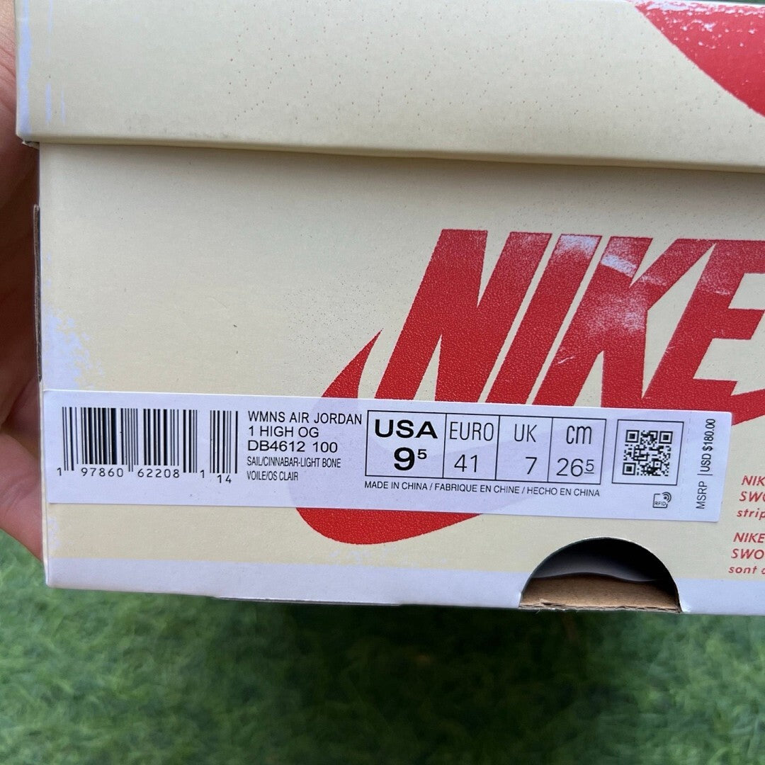 A Ma Maniére x Air Jordan 1 High OG SP Sail Burgundy Crush DO7097-100