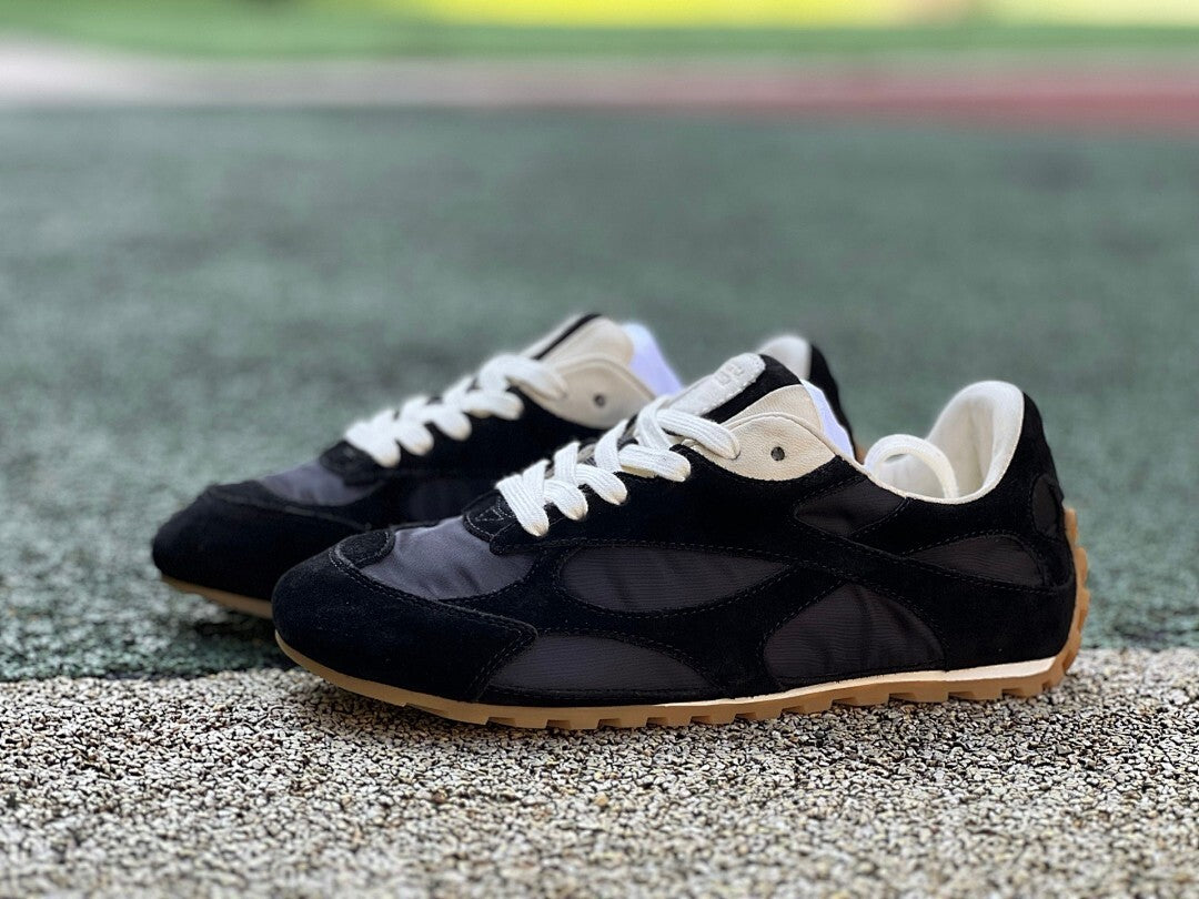 L.L.Bean Court Runner Sneakers, Suede and Nylon - Carbon Black