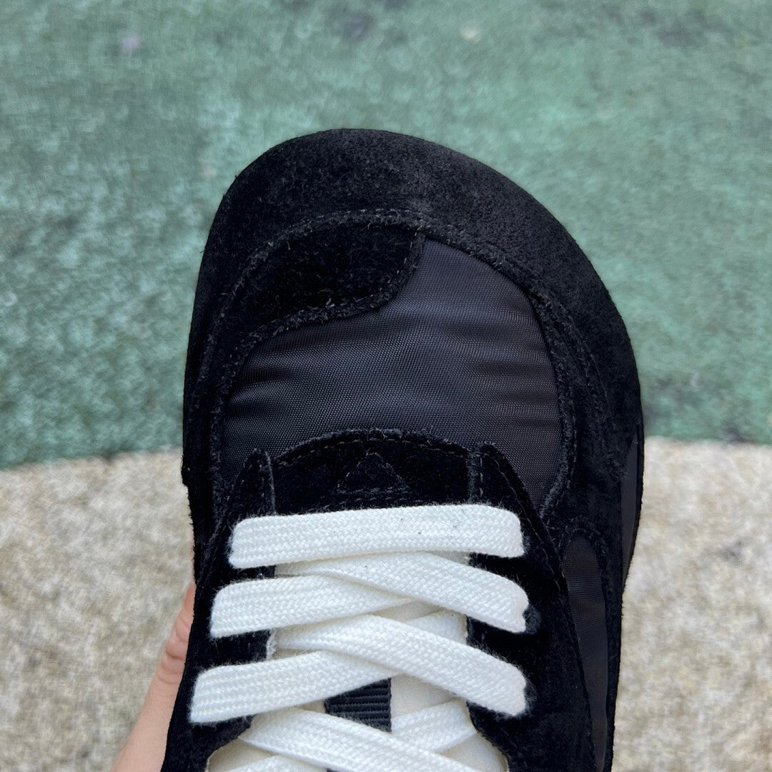 L.L.Bean Court Runner Sneakers, Suede and Nylon - Carbon Black