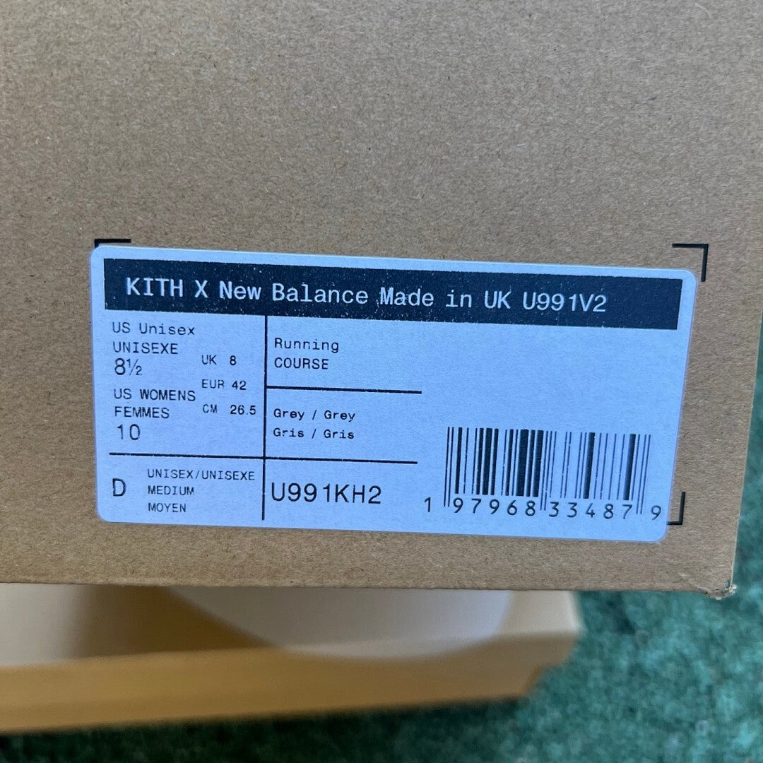 Kith x New Balance 992 "Kithmas" Anthracite Teal M992KH